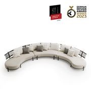 Loto Curved Modular Outdoor Sofa by Atmosphera gallery detail image