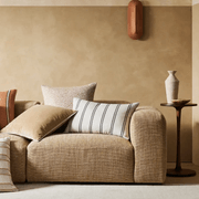 Weave Home Francesca Cushion Cover - Mustard | Velvet gallery detail image