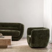 Luca Swivel Chair | Khaki gallery detail image