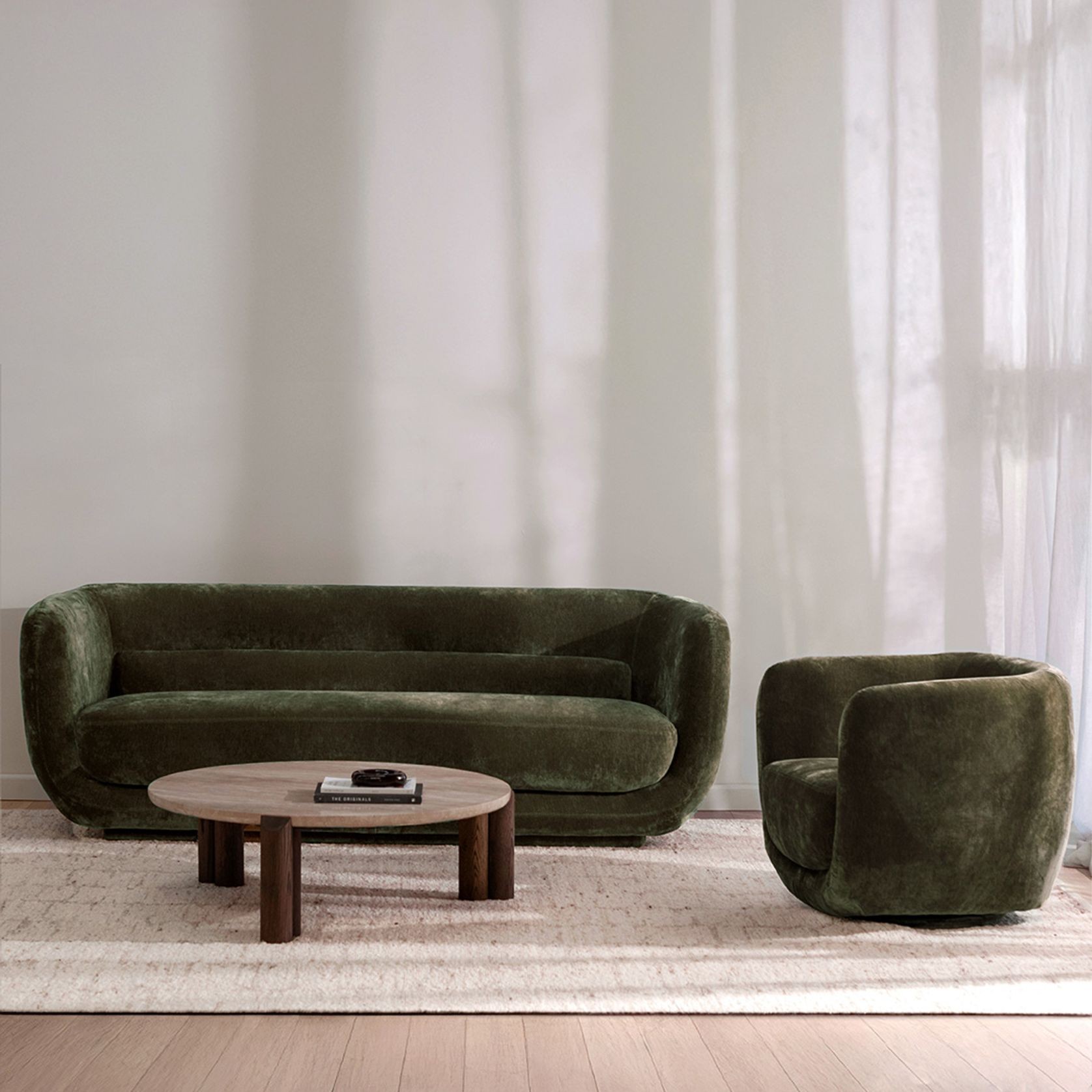 Luca Swivel Chair | Khaki gallery detail image