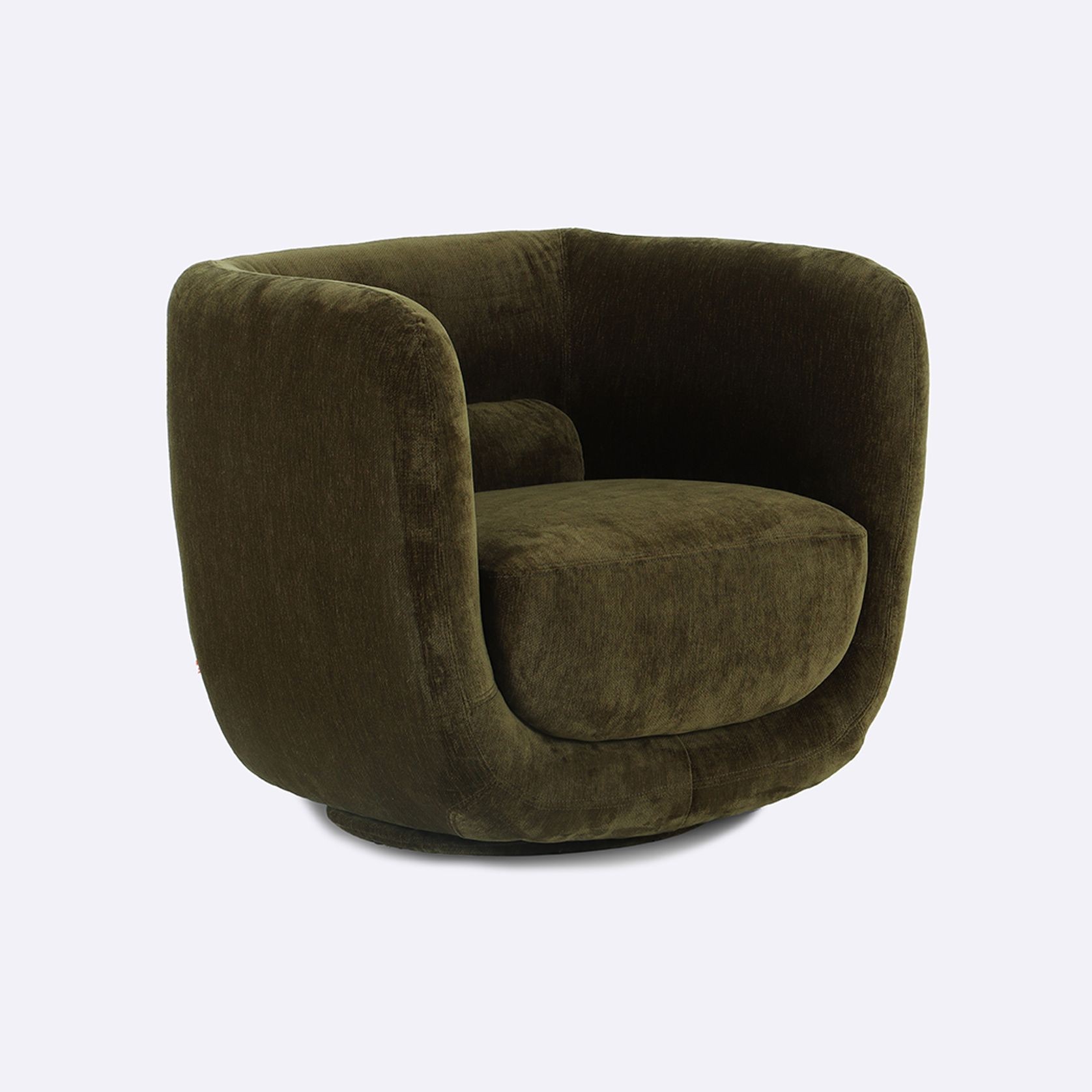 Luca Swivel Chair | Khaki gallery detail image