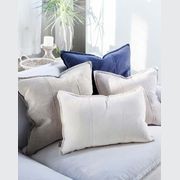 Luca Linen Outdoor Cushion - Navy 60x60 gallery detail image