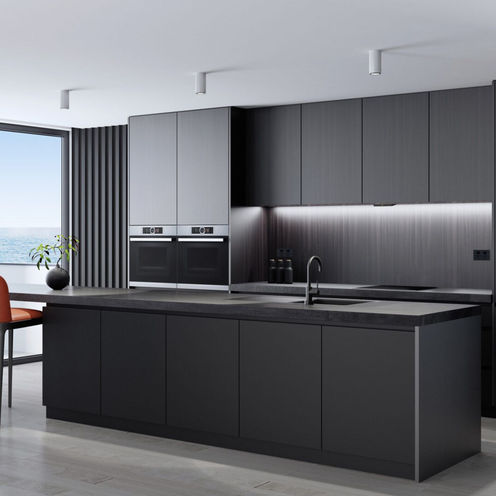 Lucia Black 600mm Undermount Rangehood gallery detail image