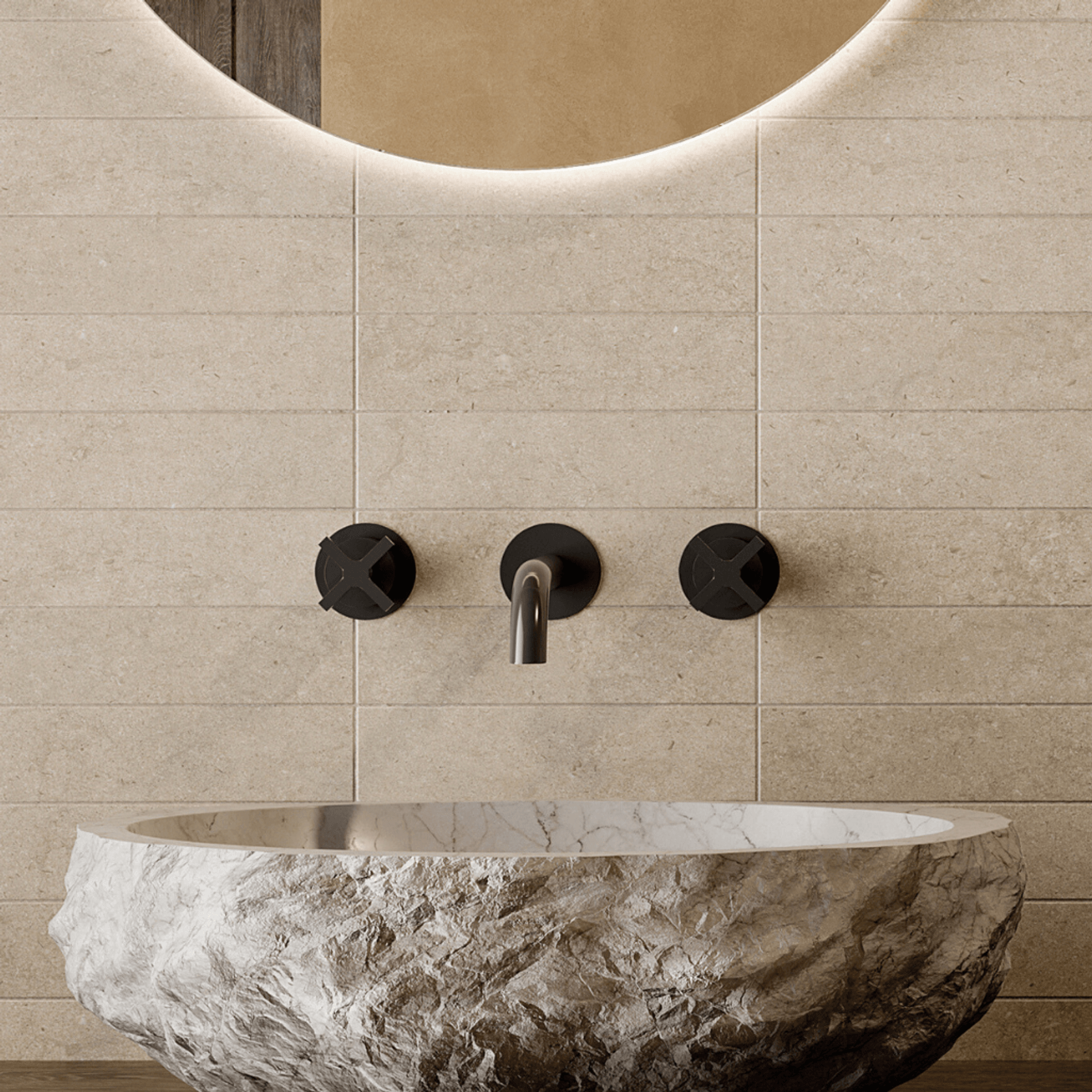 Lutezia Brick Taupe tile gallery detail image