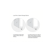 Luxe 1500mm Mirror Cabinet | 3 Door gallery detail image