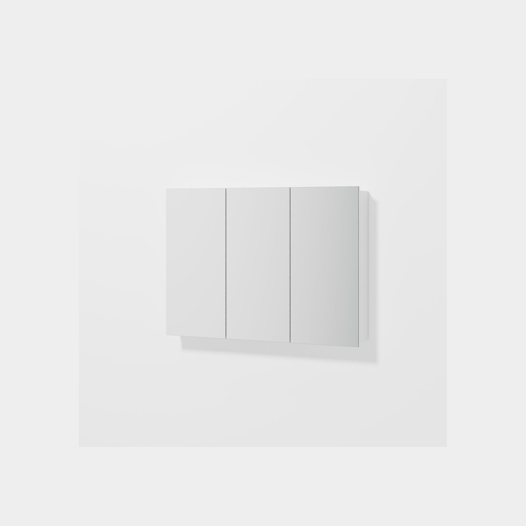 Luxe 1050mm Mirror Cabinet With Demister | 3 Door gallery detail image
