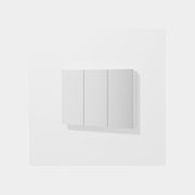 Luxe 1050mm Mirror Cabinet With Demister | 3 Door gallery detail image