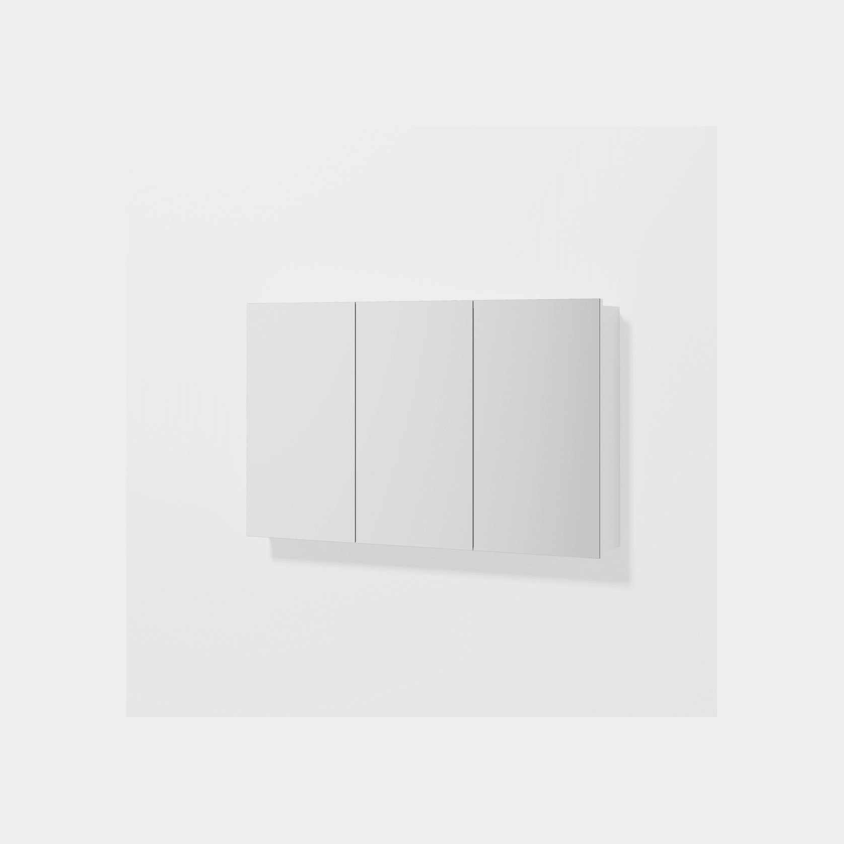 Luxe 1200mm Mirror Cabinet With Demister | 3 Door gallery detail image