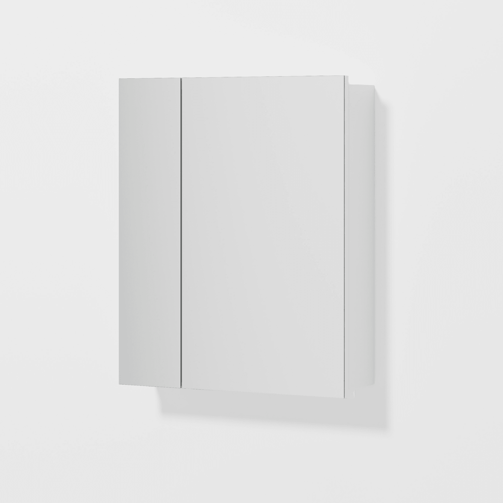 Luxe 600mm Mirror Cabinet With Demister | 2 Door gallery detail image