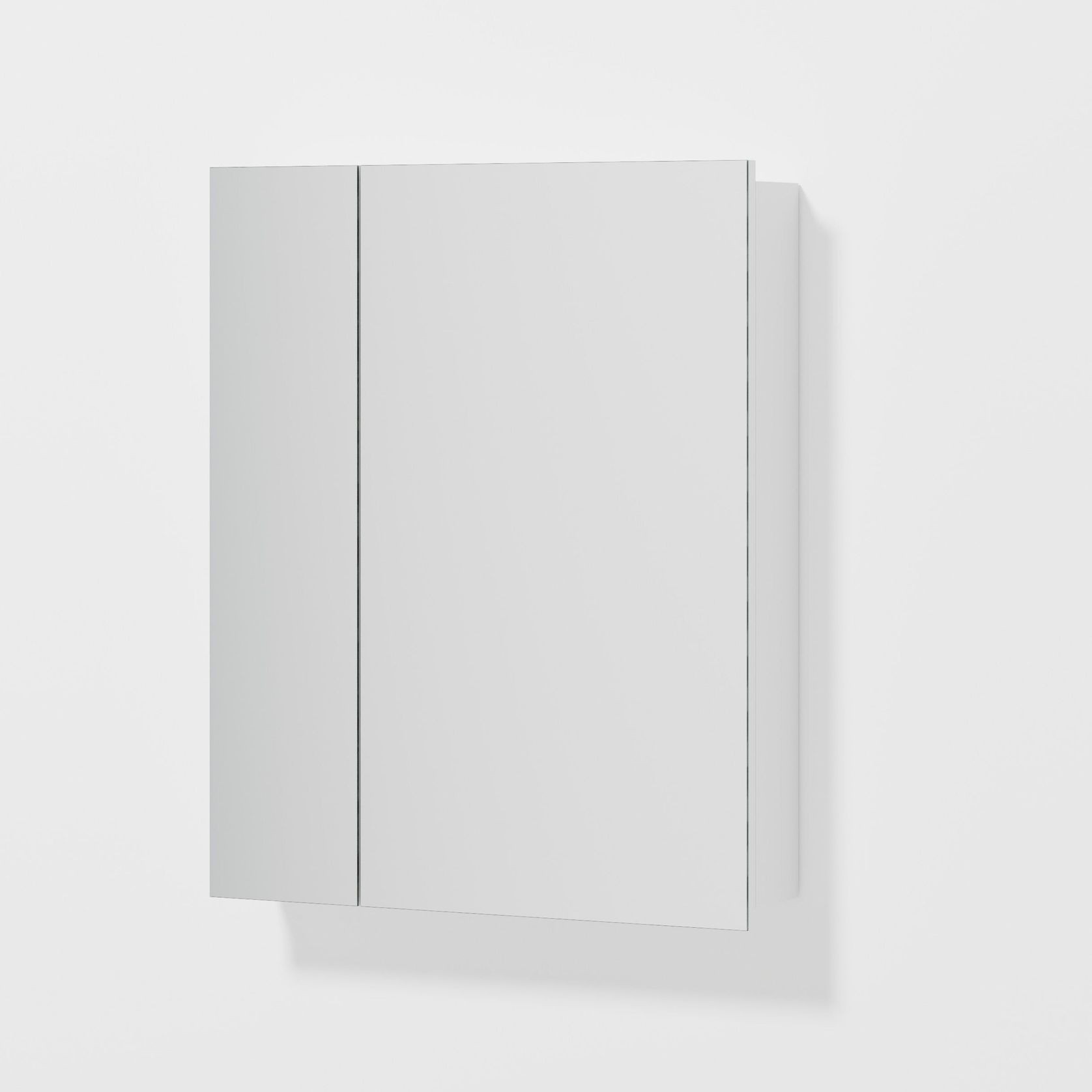 Luxe 600mm Mirror Cabinet With Demister | 2 Door gallery detail image