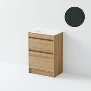 Luxe 600 Slim Floorstanding Vanity | 2 Drawer gallery detail image