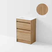 Luxe 600 Slim Floorstanding Vanity | 2 Drawer gallery detail image
