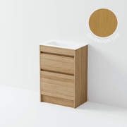 Luxe 600 Slim Floorstanding Vanity | 2 Drawer gallery detail image