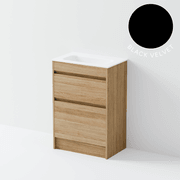 Luxe 600 Slim Floorstanding Vanity | 2 Drawer gallery detail image