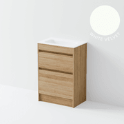 Luxe 600 Slim Floorstanding Vanity | 2 Drawer gallery detail image
