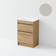 Luxe 600 Slim Floorstanding Vanity | 2 Drawer gallery detail image