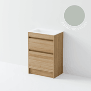 Luxe 600 Slim Floorstanding Vanity | 2 Drawer gallery detail image