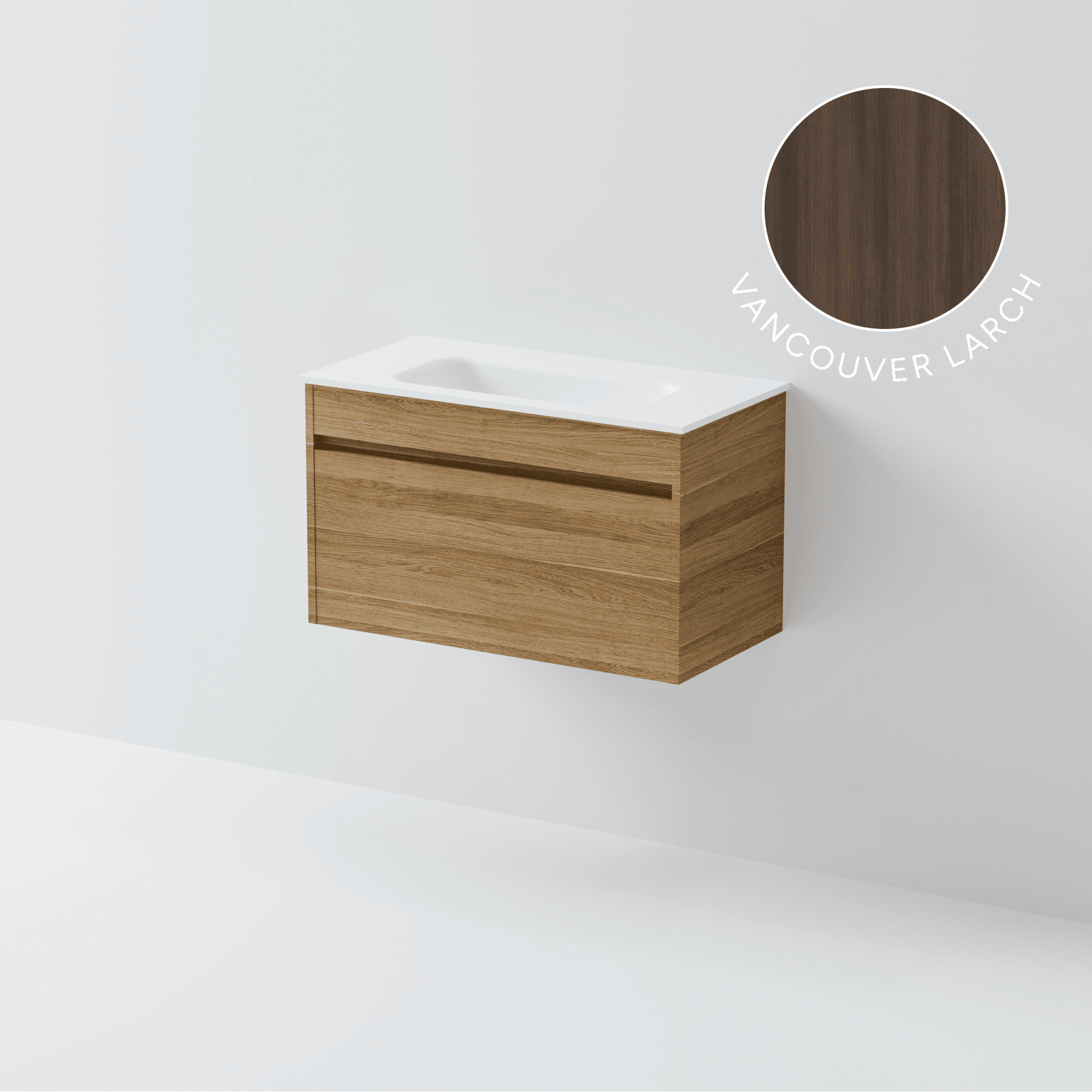 Luxe 750 Slim Wall Hung Vanity | 1 Drawer gallery detail image