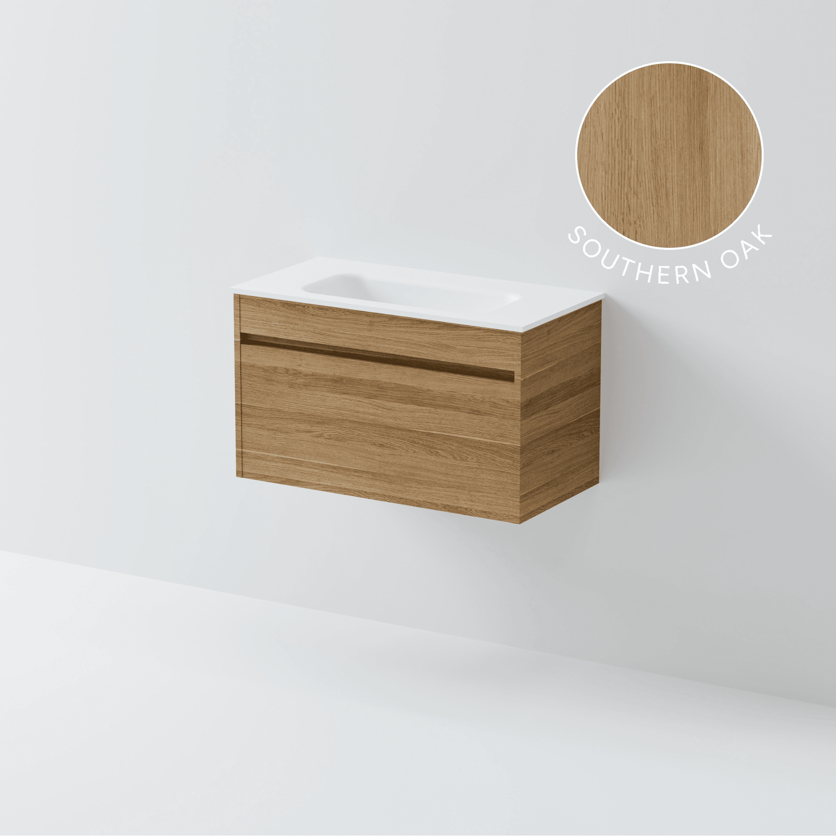 Luxe 750 Slim Wall Hung Vanity | 1 Drawer gallery detail image