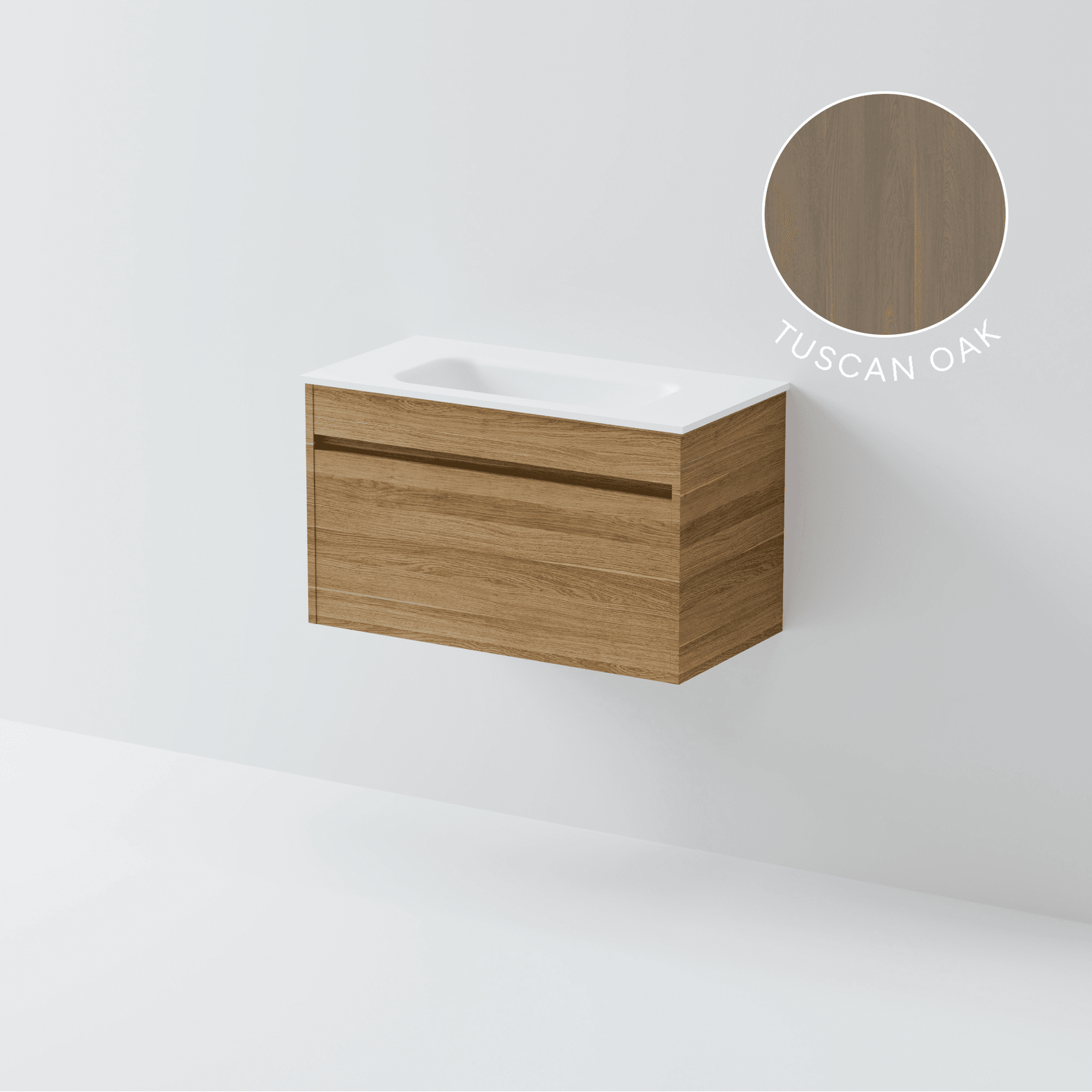 Luxe 750 Slim Wall Hung Vanity | 1 Drawer gallery detail image