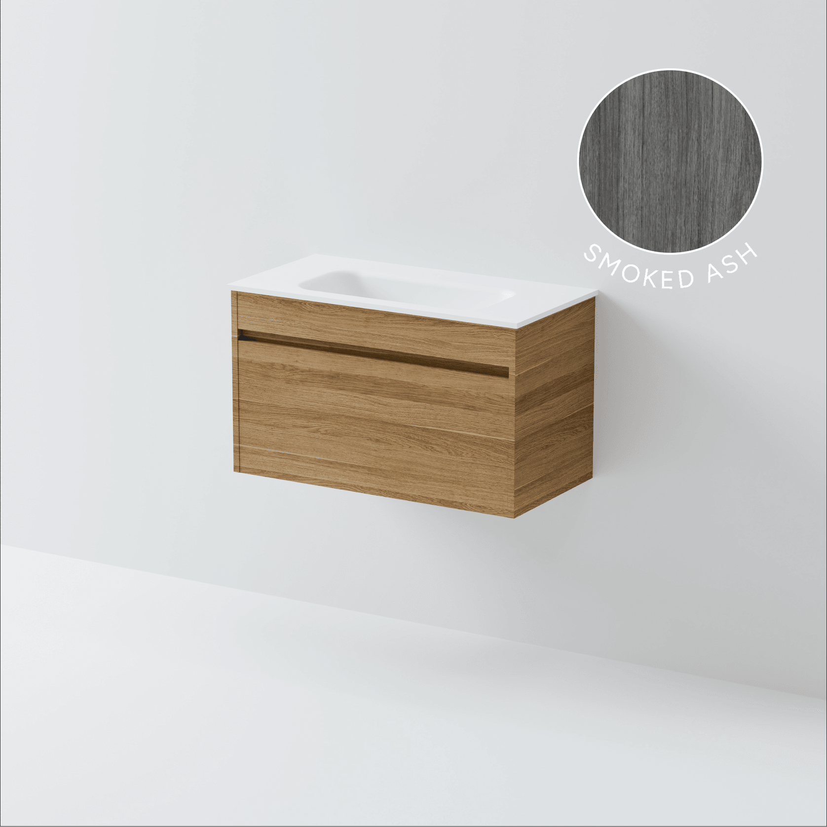Luxe 750 Slim Wall Hung Vanity | 1 Drawer gallery detail image