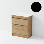 Luxe 750 Slim Floorstanding Vanity | 2 Drawer gallery detail image