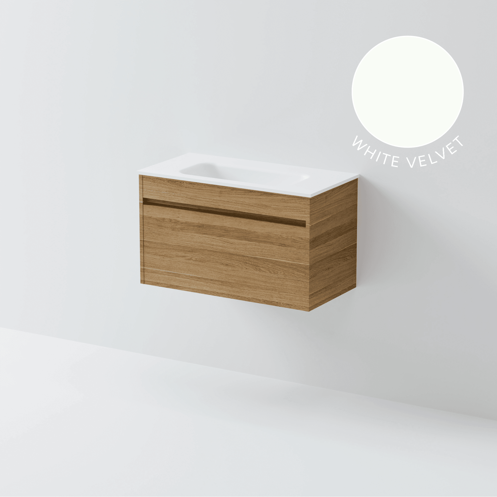 Luxe 750 Slim Wall Hung Vanity | 1 Drawer gallery detail image