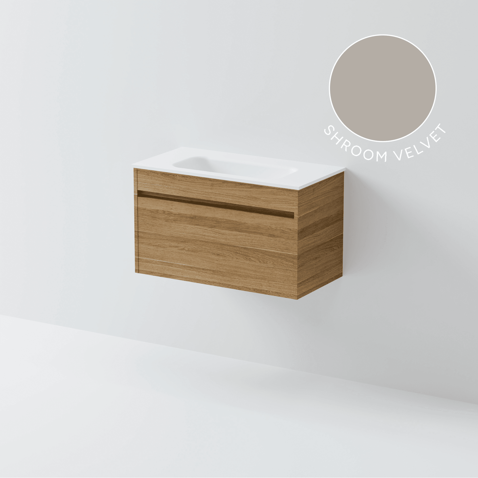 Luxe 750 Slim Wall Hung Vanity | 1 Drawer gallery detail image