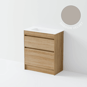 Luxe 750 Slim Floorstanding Vanity | 2 Drawer gallery detail image
