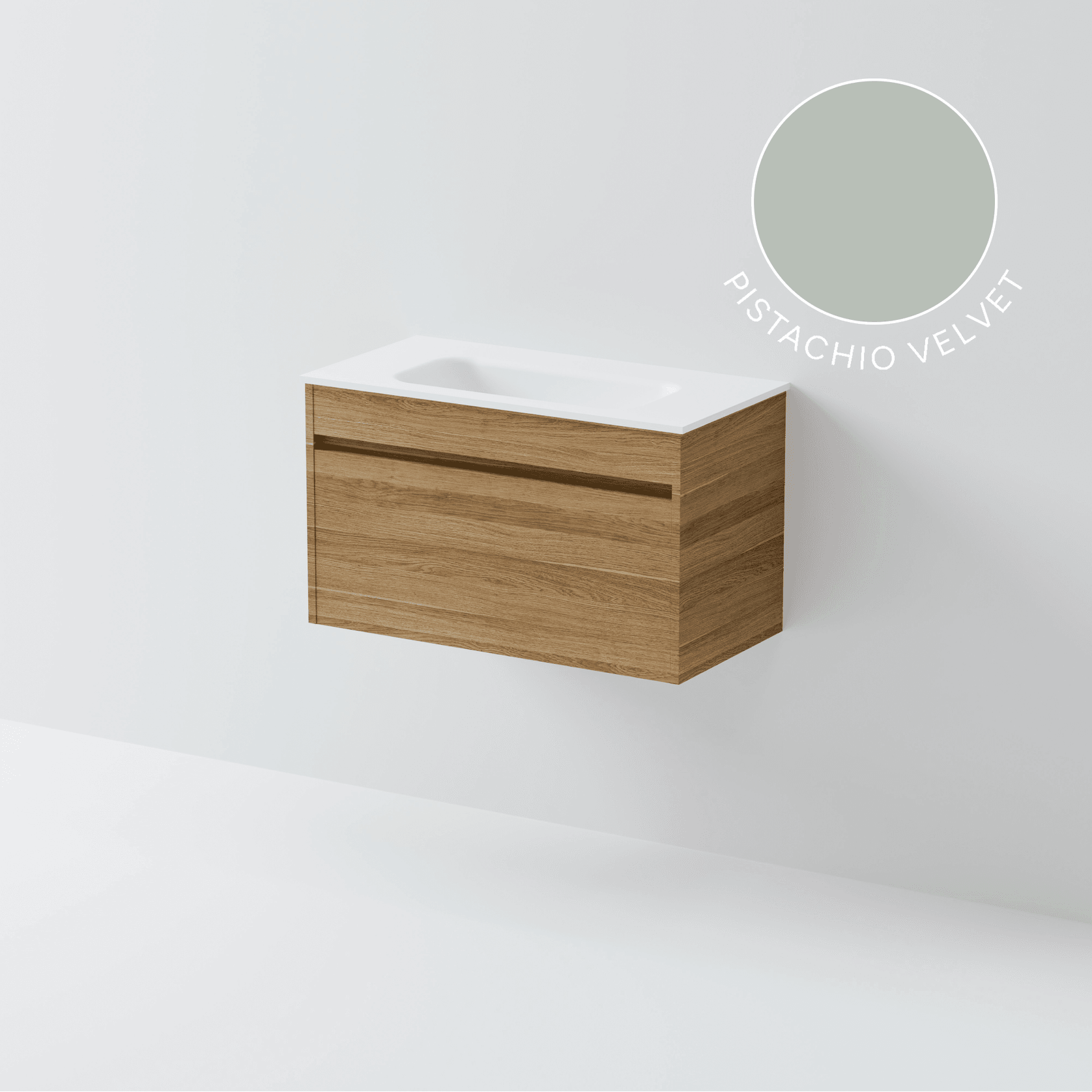 Luxe 750 Slim Wall Hung Vanity | 1 Drawer gallery detail image