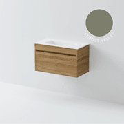 Luxe 750 Slim Wall Hung Vanity | 1 Drawer gallery detail image