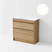 Luxe 900 Slim Floorstanding Vanity | 2 Drawer gallery detail image