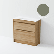 Luxe 900 Slim Floorstanding Vanity | 2 Drawer gallery detail image
