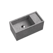 Marmo 550 Rectangle Wall Basin Tundra Grey gallery detail image