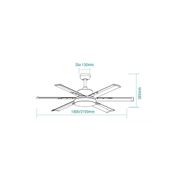 Martec Albatross 84" DC Ceiling Fan | White gallery detail image