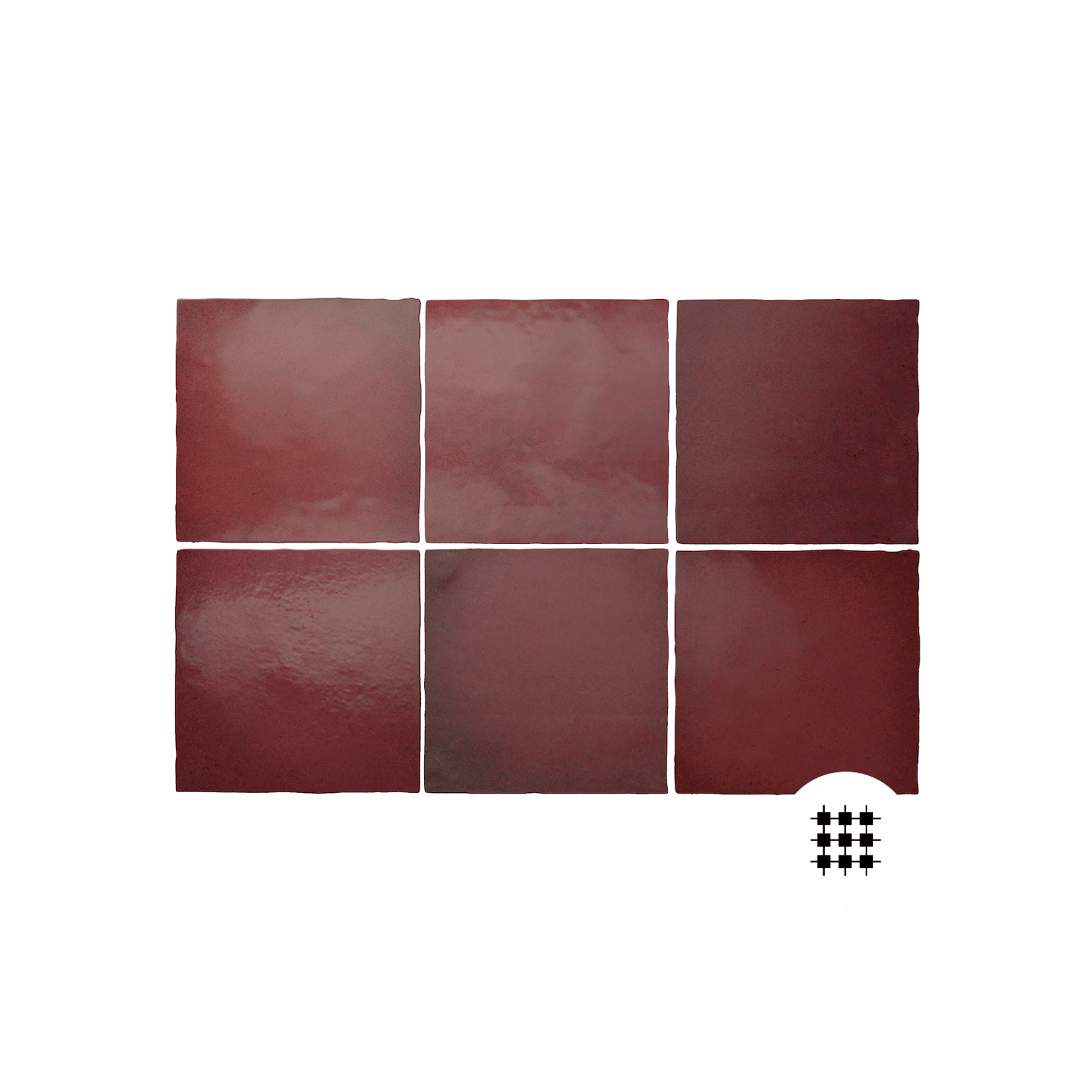 MARGOT BURGUNDY MATT 132X132MM gallery detail image