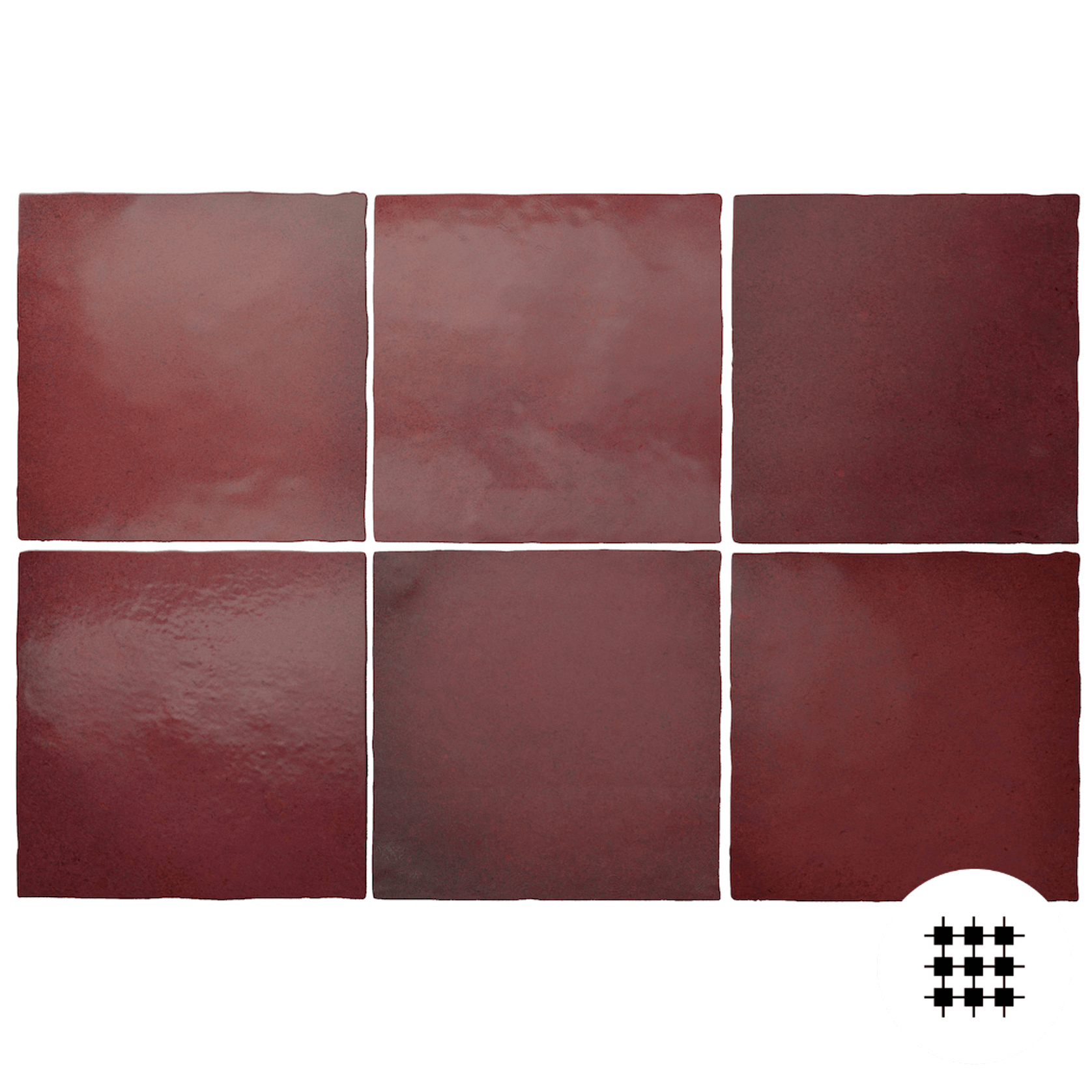 MARGOT BURGUNDY MATT 132X132MM gallery detail image