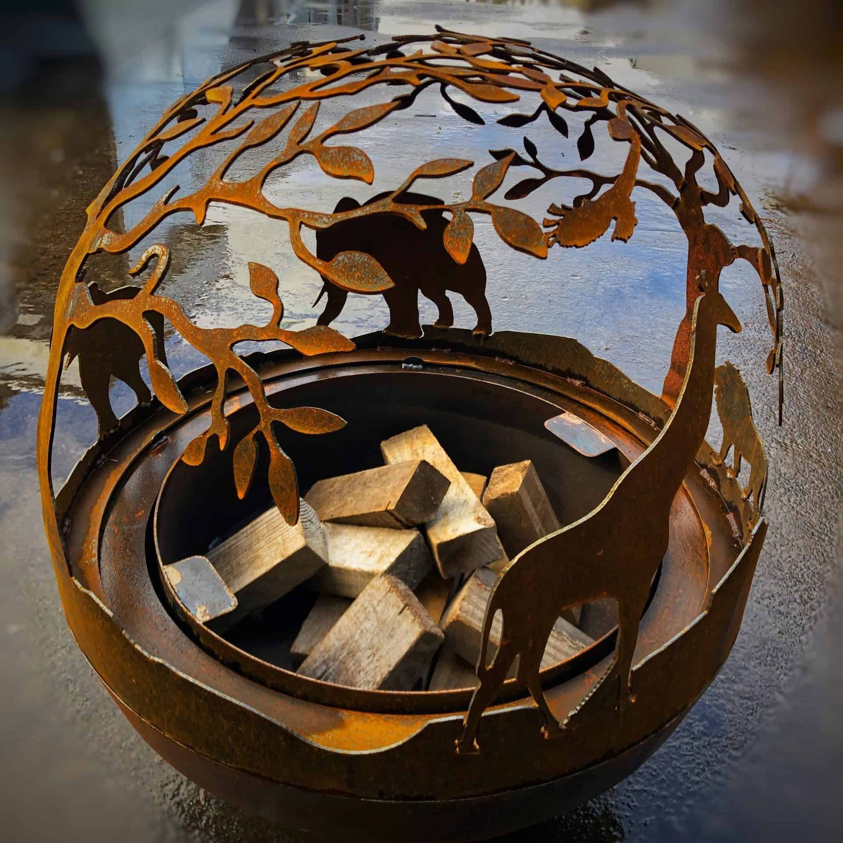 African Ball Brazier gallery detail image