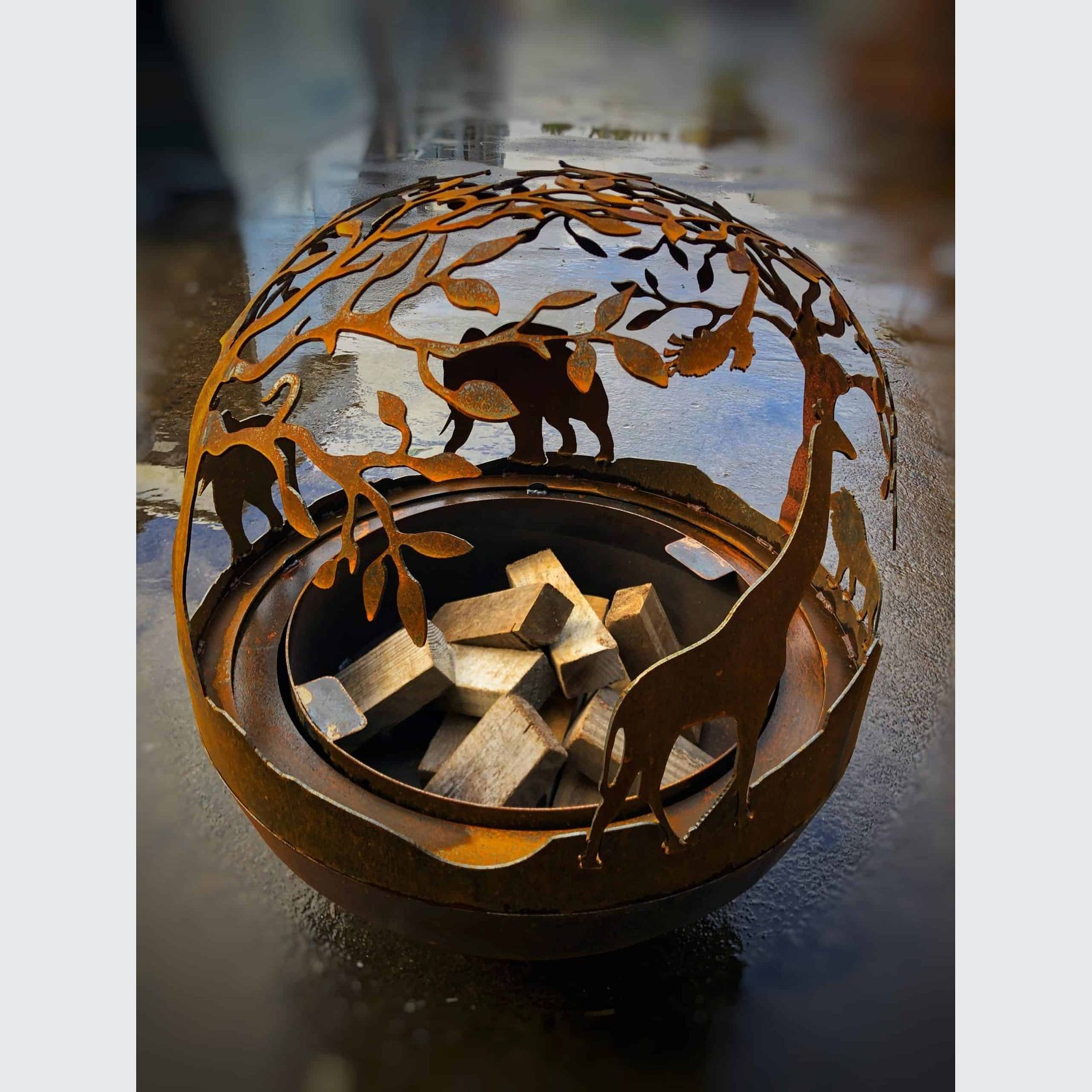 African Ball Brazier gallery detail image