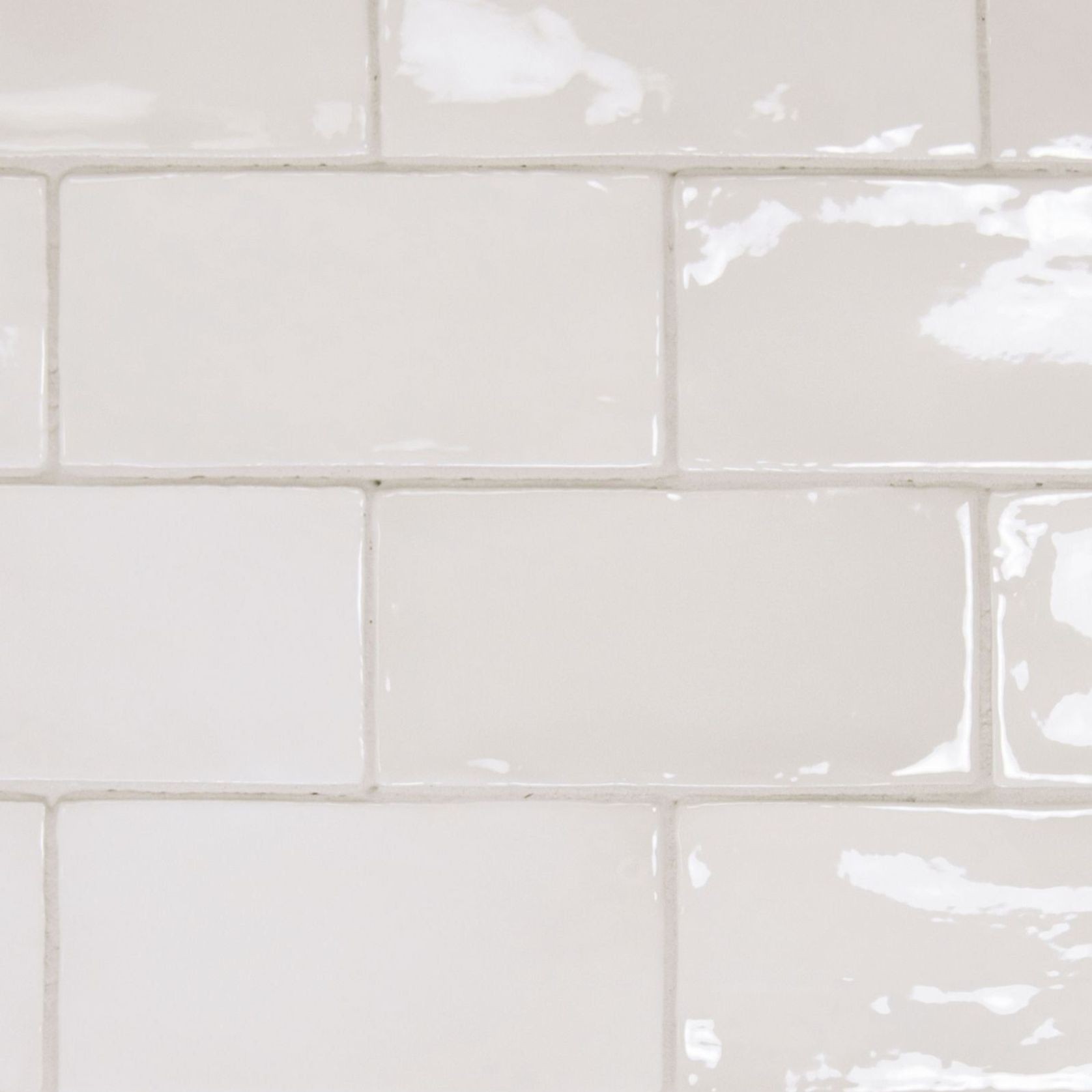 Marlowe White Gloss Wall Tile 150x75mm gallery detail image