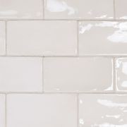 Marlowe White Gloss Wall Tile 150x75mm gallery detail image
