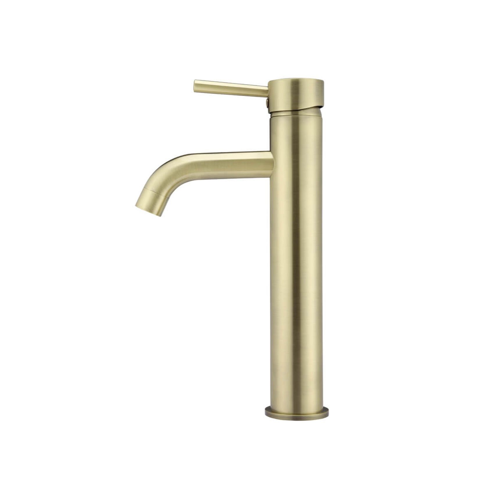 Round Tall Basin Mixer Curved - Tiger Bronze gallery detail image