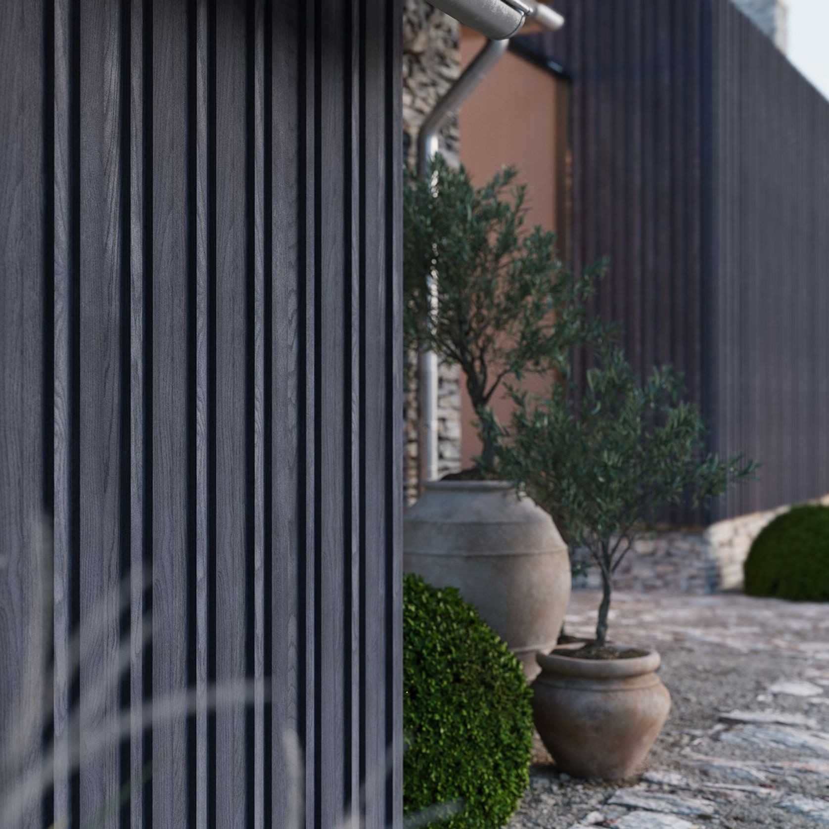 Millboard Envello Board & Batten+ Cladding | Anthracite gallery detail image