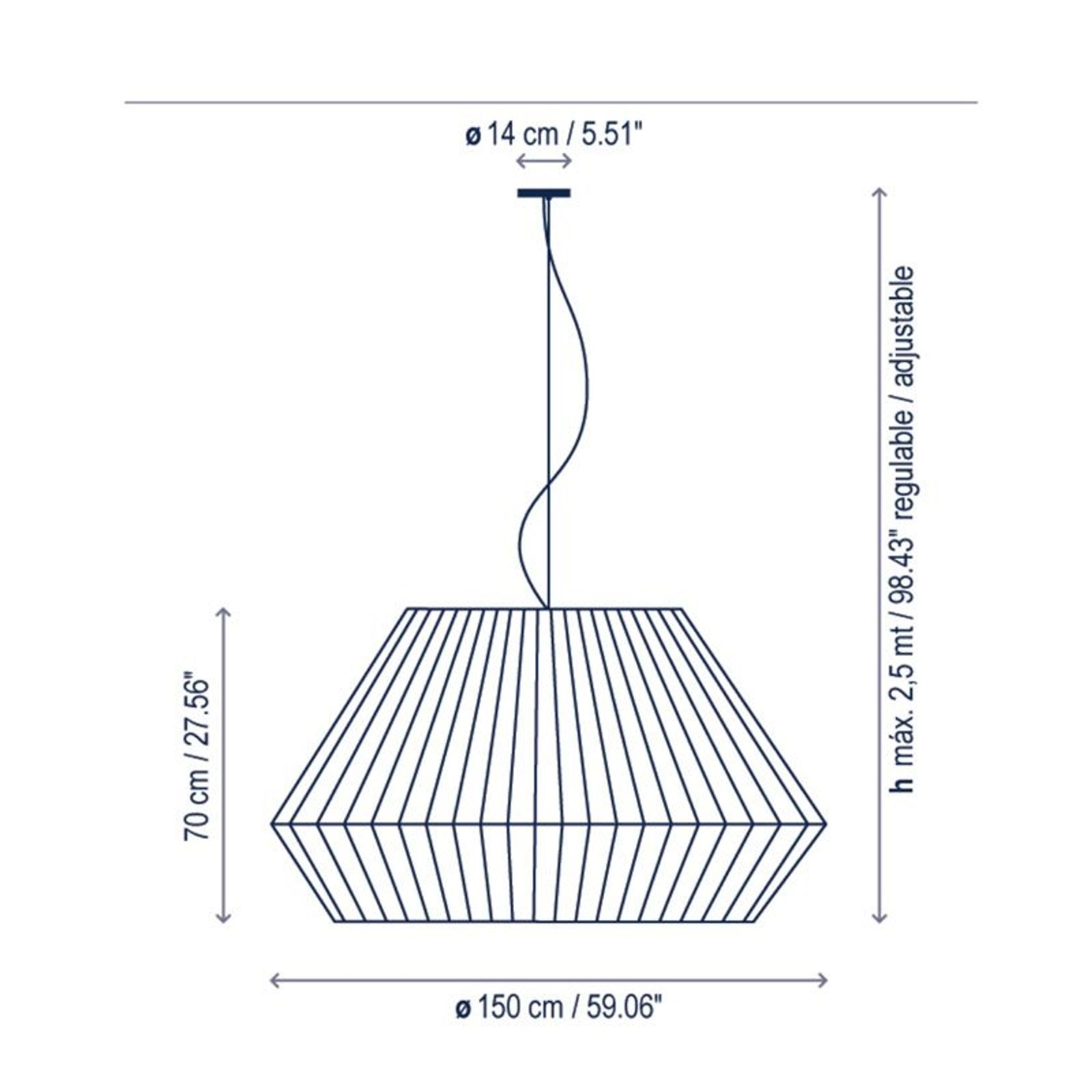 Mei 150cm Pendant Light gallery detail image
