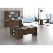 CARTER Display Unit 2 Door Bookcase 80cm - Coffee Grey gallery detail image