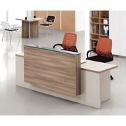 CONELLI Reception Desk 2.4M - Light Walnut gallery detail image