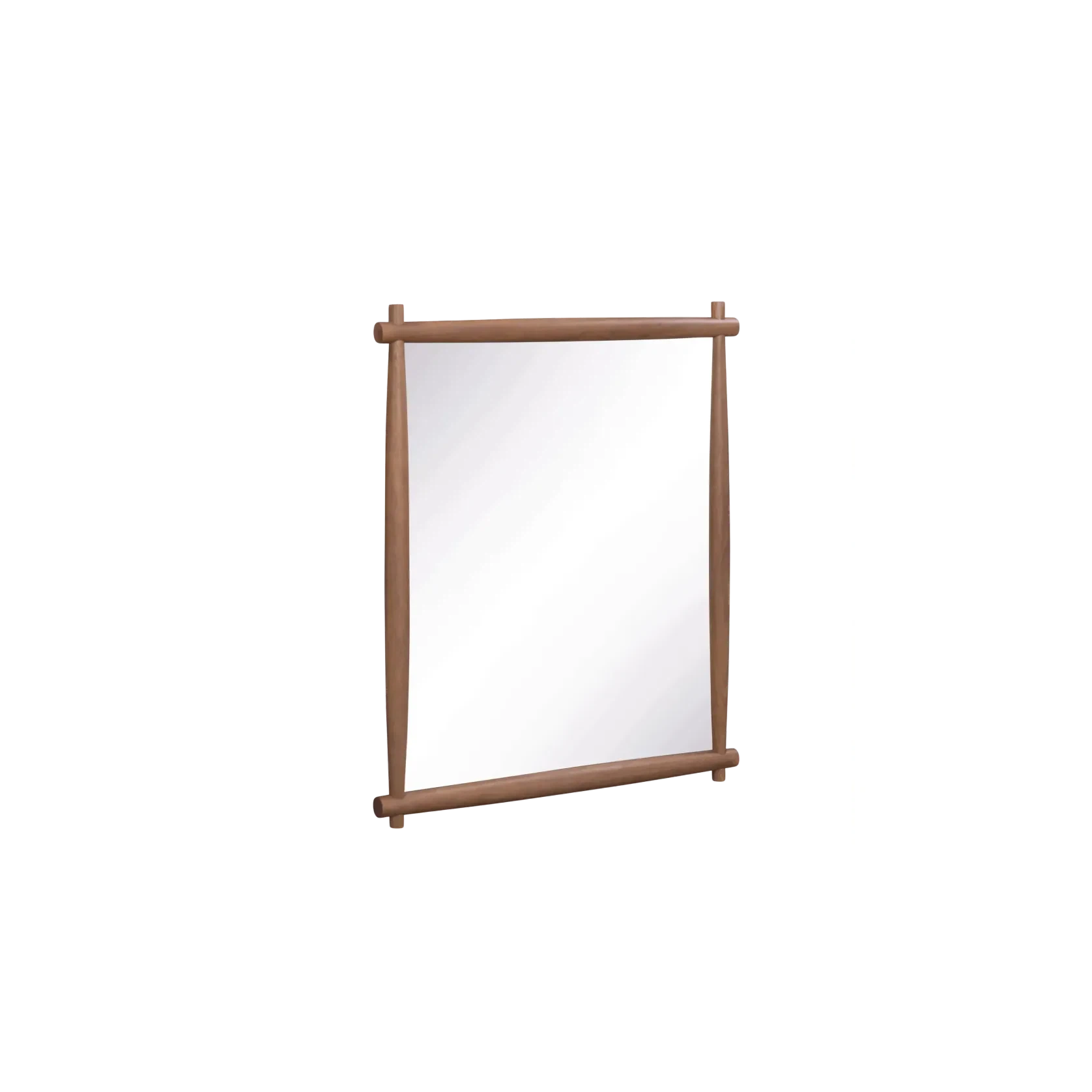 Brim Wall Mirror - Deep Oak gallery detail image