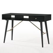 RANIA Study Desk Console 120cm - Black Ash gallery detail image