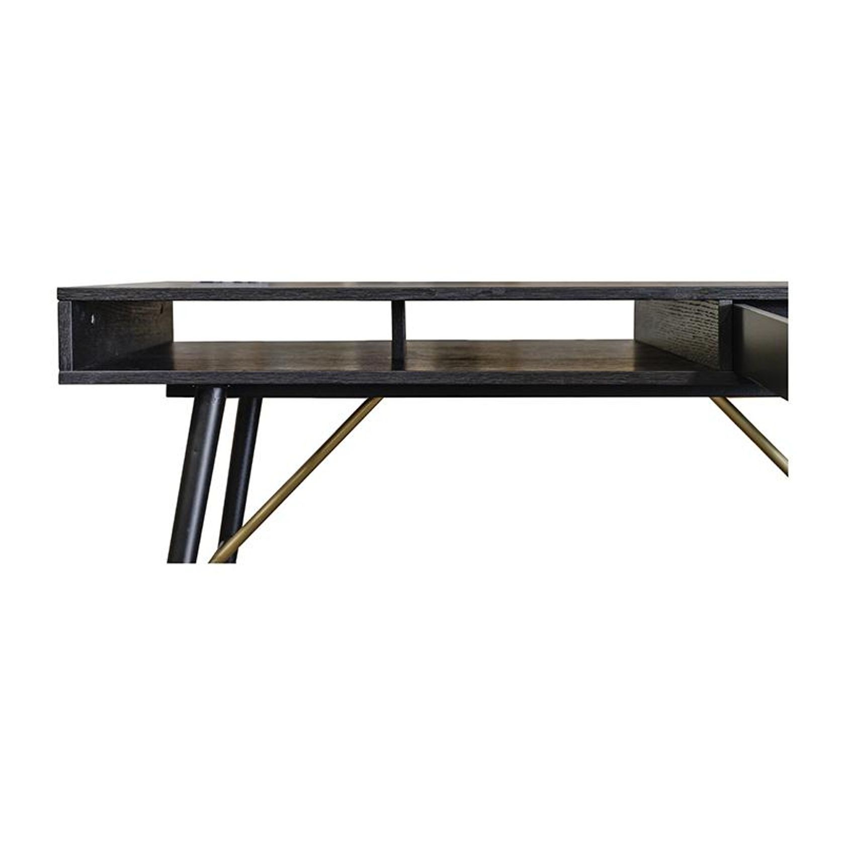 RANIA Study Desk Console 120cm - Black Ash gallery detail image