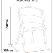 ALESSA Dining Chair - Blue gallery detail image